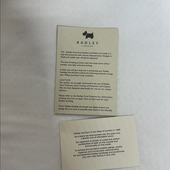 RADLEY LONDON In Bloom Midnight Blue Italian Leather Tote with Dustbag - Picture 15 of 16